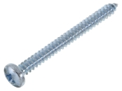 ISO 7049 Linsen-Blechschrauben mit POZIDRIVE-Kreuzschlitz, C= mit Spitze