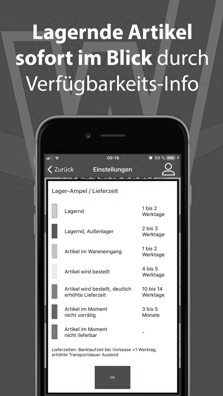 Die Wegertseder-App: Lagernde Artikel sofort im Blick durch Verfügbarkeits-Info