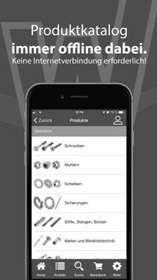 Die Wegertseder-App: Produktkatalog immer offline dabei.